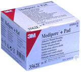 3M 3562E Medipore + Pad Soft Cloth Adhesive Wound Dressing 5cm x 7.2cm - Owl Medical Supplies