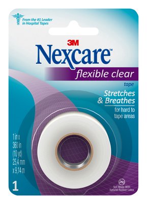 3M 771 Nexcare Flexible Clear First Aid Tape 1" x 10 Yards - Owl Medical Supplies