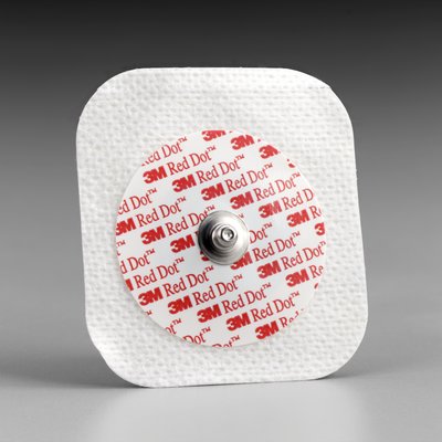 3M 2231 Red Dot Diaphoretic Soft Cloth Monitoring Electrode - Owl Medical Supplies