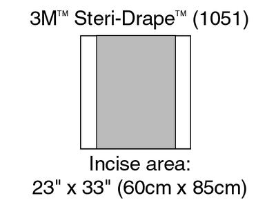 3M 1051 Steri-Drape Incise Drape 60cm x 85cm - Owl Medical Supplies