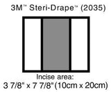 3M 2035 Steri-Drape 2 Incise Drapes 10cm x 20cm - Owl Medical Supplies