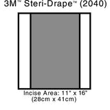 3M 2040 Steri-Drape 2 Incise Drapes 28cm x 41cm - Owl Medical Supplies