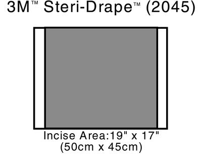 3M 2045 Steri-Drape 2 Incise Drapes 50cm x 45cm - Owl Medical Supplies