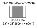 3M 2050 Steri-Drape 2 Incise Drapes 60cm x 90cm - Owl Medical Supplies
