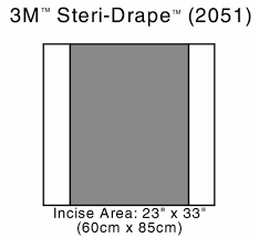 3M 2051 Steri-Drape 2 Incise Drapes 60cm x 85cm - Owl Medical Supplies