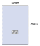 3M 9056 Steri-Drape Bilateral Foot Drape 200cm x 300cm - Owl Medical Supplies