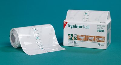 3M 16004 Tegaderm Transparent Film Roll 4" x 11 Yards - Owl Medical Supplies