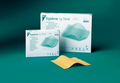 mesh surgical dressing Tegaderm Ag Silver Sulfate Mesh Dressing 90501 Box of 5