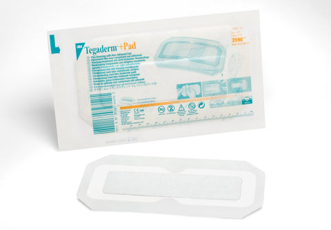3M 3590 Tegaderm +Pad Film Dressing With Non-Adherent Pad 9cm x 20cm - Owl Medical Supplies