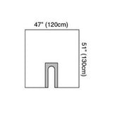 3M 3M1019 Steri-Drape U-Drape, Latex-Free, Clear