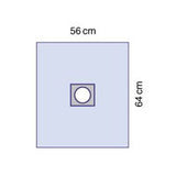 3M 3M1092 Steri-Drape Minor Procedure Drape, Adhesive Aperture