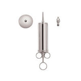 AMG Medical 538-184 Metal Ear Syringe, Chrome Plated, with Shield/Two Tip, OR Quality, 4 oz