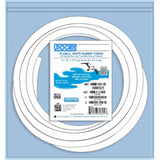 White-Rubber Drainage Tubing, 0.25" I.D. x 10 ft. long
