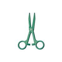 AMG Medical 620-840 Pean Forcep, L5-1/2" Green