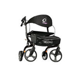 Airgo eXcursion X20 Rollator, Lightweight, Side-Fold, H20" Seat, 300 lb, Pearl Black