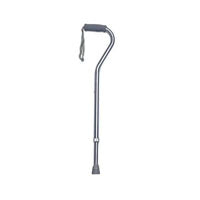 Drive Medical 730-320 Cane, Aluminum, Offset Handle, H28" to 39" Silver