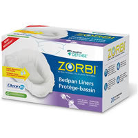 AMG Medical 764-104 Zorbi Bedpan Liner, with Drawstring Closure