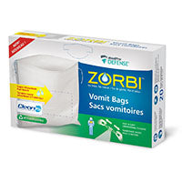 ZORBI Vomit Bags with Cleanis Technology