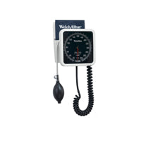 Welch Allyn 2107452 767 Wall Aneroid Sphygmomanometer, with Reusable Flexiport Adult Two Tube Cuff