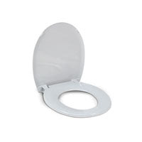 Deluxe Toilet Seat and Cover, Depth 16.5" W13.5" Light Gray