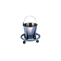 Blickman Inc 7766SS Lenox Operating Room Kick Bucket, With 13qt Pail, H12-1/2" Depth 16"