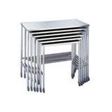 Blickman Inc 7823SS Nested Instrument Table, with Shelf