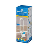 AquaSense Bath Safety Rail, Steel, W6" x H19.5" 300 lb, White