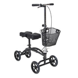 Drive Medical 796 Dual Pad Steerable Knee Walker with Basket, Alternative to Crutches - Owl Medical Supplies