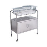 Blickman Inc 8048SS Clinical Bassinet, with Two-Door Cabinet, W31" x H38-1/2" Depth 17-3/4"