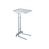 Blickman Inc 8871-SS Mayo Stand, Foot-Operated, Stainless Steel, H39.5-62"