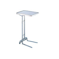Mayo Stand, Foot-Operated, Stainless Steel, H39.5-62"