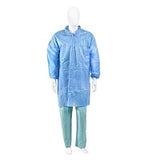 Cardinal Health A2202LC Cardinal Health SMS Traditional Collar Knit Cuff Lab Coat