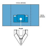 Beach Chair Shoulder Drape with Attachable Pouch, A29066