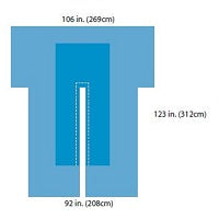 Cardinal Health A29154 Cardiovascular Split Drape, A29154