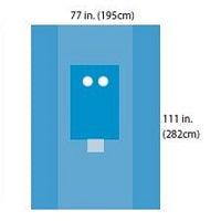 Cardinal Health A29459 Femoral Angiography Drape, with Catheter Pouch, A29459