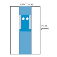 Femoral Angiography Drape with Dual Pouches, A29521