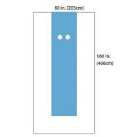 Cardinal Health A29570 Extra Large Femoral Angiography Drape, A29570