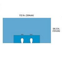 Cardinal Health A59274 Cardinal Health HD Dual Split Shoulder Drape - A59274