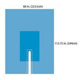 Cardinal Health A59438 HD Split Drape, A59438
