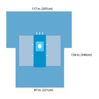 Cardinal Health A59439 HD Hip Drape with Pouches, Sterile, A59439
