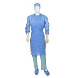 Cardinal Health AAMI Level 4 Sterile Poly-Reinforced SMS Surgical Gown with Set-In Sleeve