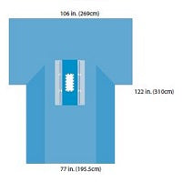 Cardinal Health A9430 Laparotomy Drape with Pouch - A9430