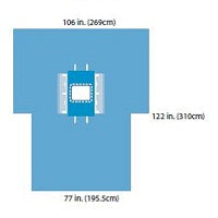 Cardinal Health A9438 Cardinal Health Laparoscopic Abdominal Drape - A9438