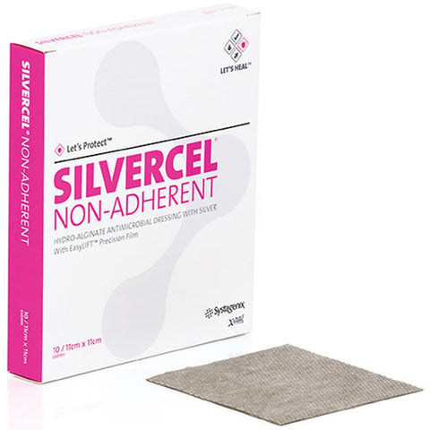 Acelity (Systagenix) CAD7011 Silvercel Non-Adherent Hydro-Alginate Antimicrobial Dressing With Silver 11cm X11cm - Owl Medical Supplies