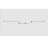 CareFusion AL37262E SmartSite Extension Set, 2 Pinch Clamps, 2 SmartSite Needle-Free Valves 7", 32" from Fixed Male Luer Lock