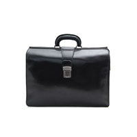 Almedic Ltd. ALM85-1000 Doctors Bag, Black Leather