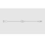 CareFusion ALME5301 Extension Set Pressure Rated Purple Striped Pinch Clamp(s) Spin Male Luer Lock