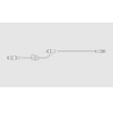 CareFusion ALMPX5300-C MaxPlus Extension Set, Pressure Rated, Purple Striped