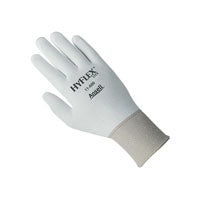 HyFlex Industrial Glove, Polyurethane Coating, L210-260mm, Black/White