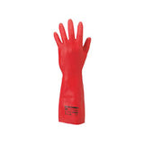 Solvex Protective Glove, Nitrile, Size 8, Red